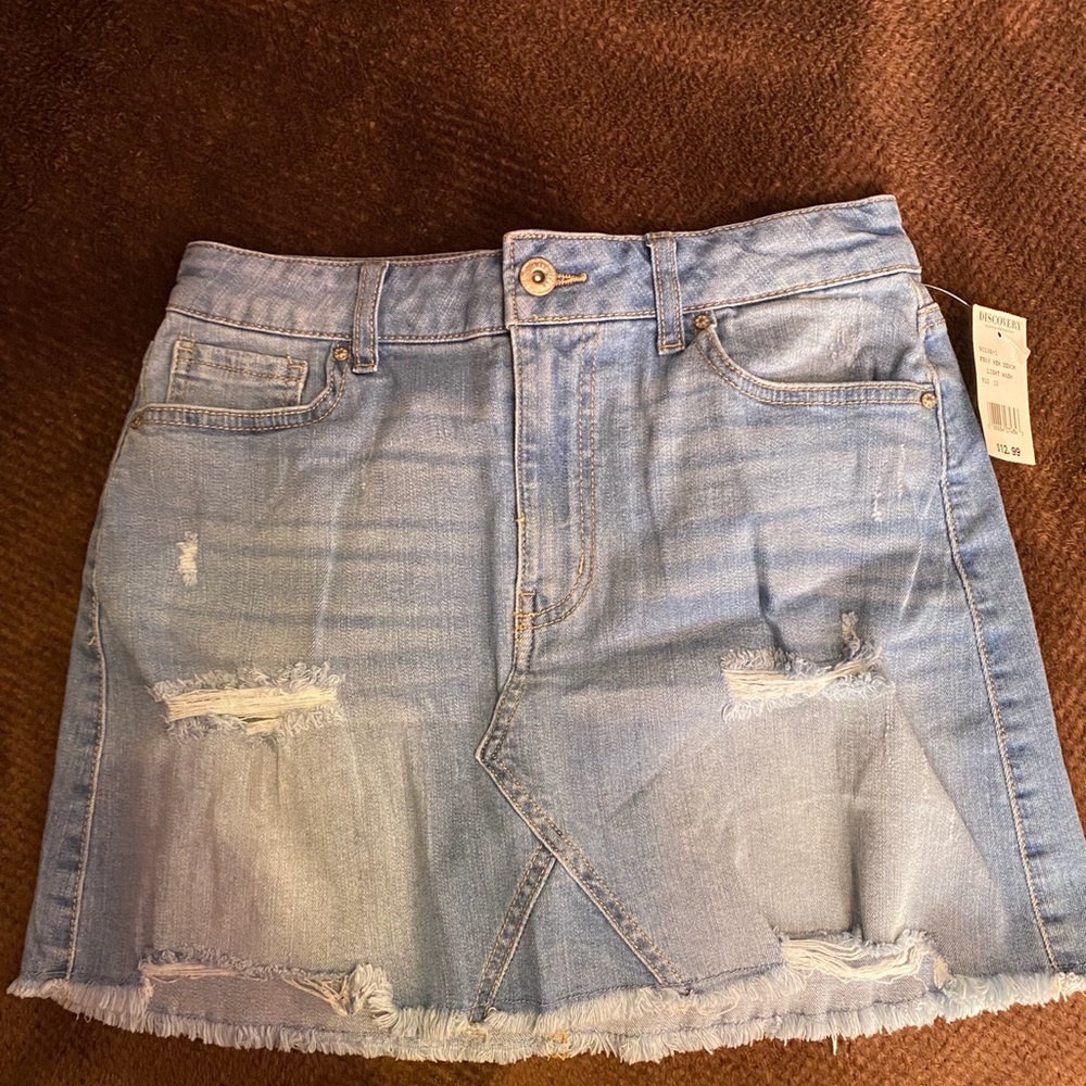 Discover Wax Jean Denim skirt